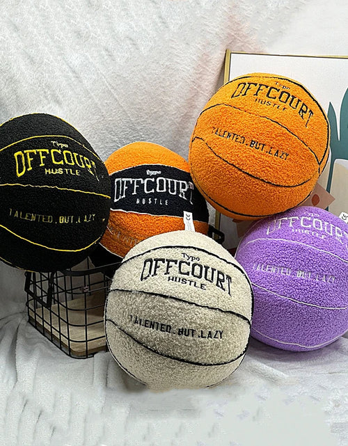 Load image into Gallery viewer, 25CM Offcourt Basketball Pillow Anime Plush Toy Simulation Basketball Soft Plush Children'S Birthday Christmas Gift
