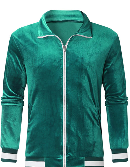 Load image into Gallery viewer, Men'S Athletic Running Tracksuit Set Casual Full Zip Jogging Sweat Suits Sports Jacket Trouser 2 Piece Outfits
