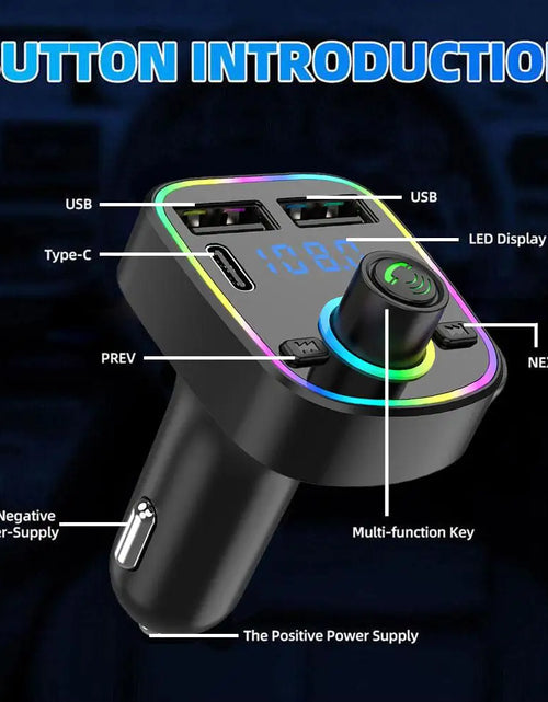 Load image into Gallery viewer, Car Bluetooth Handsfree Car MP3 Car FM Card Car MP3 Audio Radio Handsfree MP3 Modulator Player
