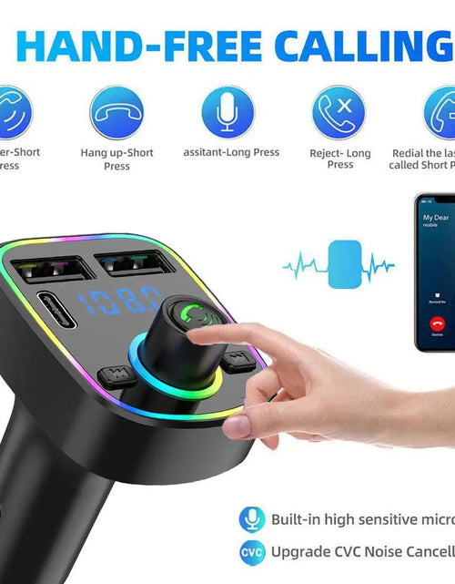 Load image into Gallery viewer, Car Bluetooth Handsfree Car MP3 Car FM Card Car MP3 Audio Radio Handsfree MP3 Modulator Player
