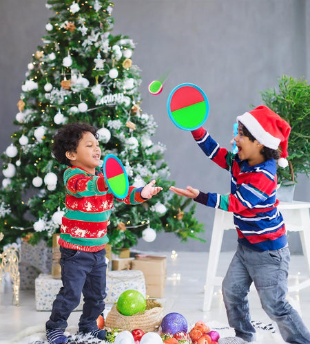 Toss and Catch Game Outdoor Toys for Kids Yard Beach Camping Toys Boys Ages 3 4 5 6 7 8 9 10 Year Olds Gifts (2 Paddles 2 Balls)