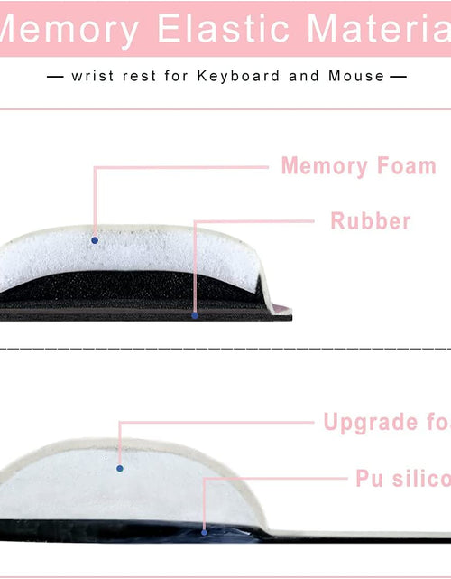 Load image into Gallery viewer, Memory Foam Set Keyboard Wrist Rest Pad &amp; Mouse Wrist Rest Support,Ergonomic Design for Office,Home Office,Laptop,Desktop Computer,Gaming Keyboard - Pink
