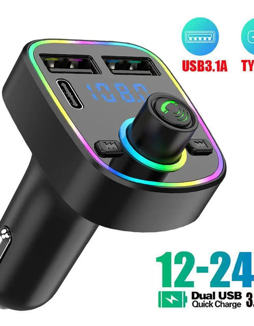 Load image into Gallery viewer, Car Bluetooth Handsfree Car MP3 Car FM Card Car MP3 Audio Radio Handsfree MP3 Modulator Player
