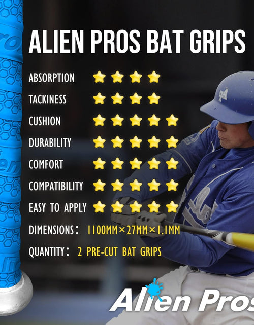 Load image into Gallery viewer, Bat Grip Tape for Baseball (2 Grips/4 Grips) – 1.1 Mm Precut and Pro Feel Bat Tape – Replacement for Old Baseball Bat Grip – Wrap Your Bat for an Epic Home Run (2 Grips/4 Grips)
