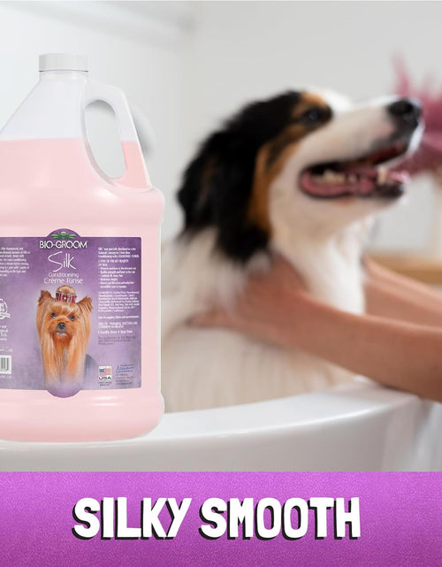 Load image into Gallery viewer, Silk Creme Rinse Dog Conditioner – Dog Bathing Supplies, Puppy Shampoo, Cat &amp; Dog Grooming Supplies for Sensitive Skin, Cruelty-Free, Made in USA, Tearless Dog Products – 32 Fl Oz 1-Pack
